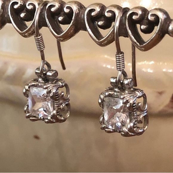 Silpada Sterling Silver CZ “Uptown” Earrings - Picture 11 of 11